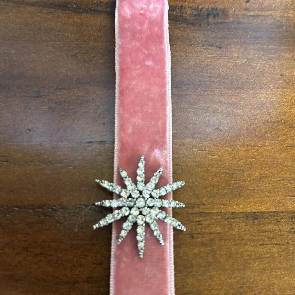 Bracelet velvet material with crystals designs NWOT